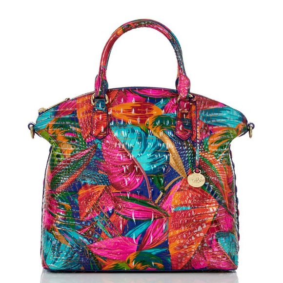 Rare Lush Melbourne Large Duxbury Satchel - Tropical Colorful Vacation Vibes - Picture 4 of 4